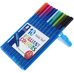 خودکار استدلر مدل Brilliant Colours XB بسته 10 رنگ مخصوص خوشنویسی