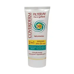 کرم ضد آفتاب فیس پلاس SPF30 پوست چرب کاوردرم 50 میلی لیتر