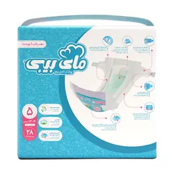 پوشک سایز ۵ مای بی بی (۱۲ تا ۲۰ کیلوگرم) حاوی عصاره بابونه