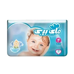 پوشک سایز ۴ مای بی بی (۸ تا ۱۶ کیلوگرم) حاوی عصاره بابونه