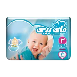 پوشک سایز ۳ مای بی بی (۵ تا ۹ کیلوگرم) حاوی عصاره بابونه