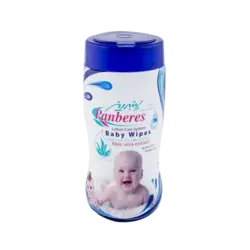 دستمال مرطوب استوانه ای کودک پنبه‌ ریز ۷۰ عددی