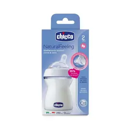 شیشه شیر نچرال فیلینگ ۲+ چیکو مناسب نوزادان بالای ۲ ماه