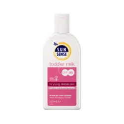 لوسیون ضد آفتاب سان سنس تادلر میلک SPF50 ایگو مناسب پوست های حساس ۱۲۵ میلی لیتر