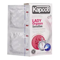 کاندوم کاپوت مدل Lady Orgasm Sensitive تعداد 12 عدد