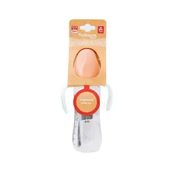 شیشه شیر شادی دسته دار پنبه ریز مناسب نوزادان 2 ماه به بالا 240 میلی لیتر