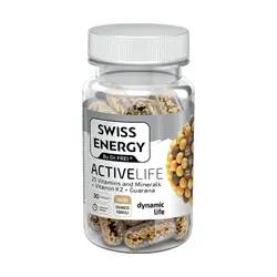 خرید و قیمت کپسول اکتیو لایف سوییس انرژی 30 عدد