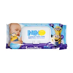 دستمال مرطوب پاک کننده کودک حاوی کالاندولا نینو 70 عدد