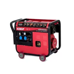 موتور برق گازوئیلی کوپ KDF8500-XE تک فاز و 6 کاوا