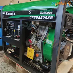 موتوربرق گازوئیلی چانگفا مدل CFED8500XE | موتور برق تک فاز 7.5 کیلووات