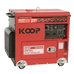 موتور برق دیزلی کوپ KDF8500-Q3D سایلنت - 8 کاوا سه فاز و 6.5 کاوا تک فاز