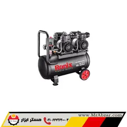 کمپرسور باد 50 لیتری سایلنت دو موتوره رونیکس RC-5013 - مستر ابزار | فروشگاه اینترنتی ابزارآلات