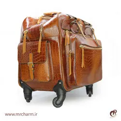 چمدان چرخدار تمام چرم mrch30061