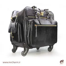 چمدان چرخدار تمام چرم mrch30061