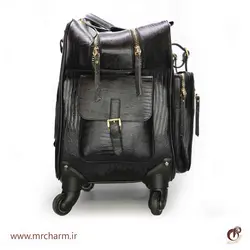 چمدان چرخدار تمام چرم mrch30061