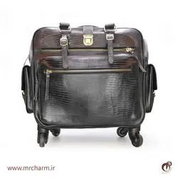 چمدان چرخدار تمام چرم mrch30061