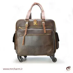 چمدان چرخدار تمام چرم mrch30061