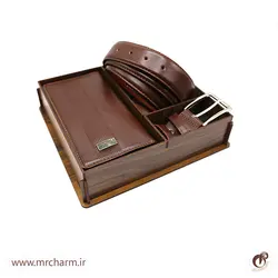 ست شیک چرم کیف پول و کمربند mrc1839