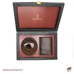 ست کیف پول و کمربند لاکچریmrc1836