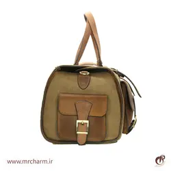 ساک سفری آروین چرم و برزنت mrch30043