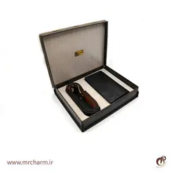 ست چرم کیف و کمربند مردانه mrc131-15