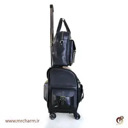 چمدان خلبانی و ست اداری تمام چرم mrc168-12