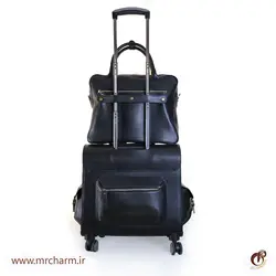 چمدان خلبانی و ست اداری تمام چرم mrc168-12