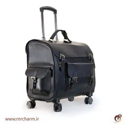 چمدان مشکی خلبانی تمام چرم mrc168-11