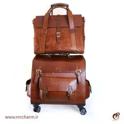چمدان خلبانی ست اداری چرم mrc168-09