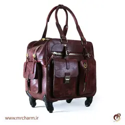 چمدان تراولی تمام چرم mrc168-08