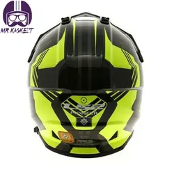 کلاه کاسکت ال اس تو مدل Pioneer Trigger Black/Yellow