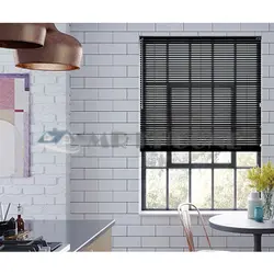 پرده کرکره فلزی مشکی پرفراژ 16 میلیمتری