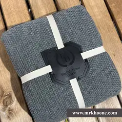 شال مبل انگلیش هوم ساده رنگ طوسی تیره