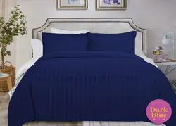 سرویس لحاف هتلی دونفره برند فالنا سورمه ای