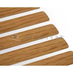 پرده کرکره فلزی قهوه ای روشن طرح چوب 25 میلیمتری