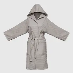 حوله پالتویی وافل BMA رنگ طوسی