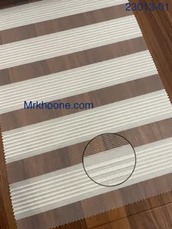 پرده زبرا سفید طرح پلیسه