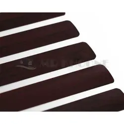 پرده کرکره فلزی زرشکی تیره طرح چوب 16 میلیمتری