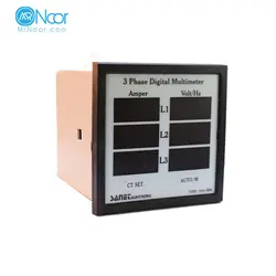 سوپر مولتی متر دیجیتال سه فاز 96*96 صانت الکترونیک مدل SVA896