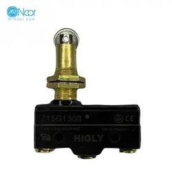 میکروسوئیچ پیستونی فشاری قرقره دار Z15G-1308