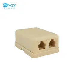سوکت چسبی دو قلو تلفن - مستر نور