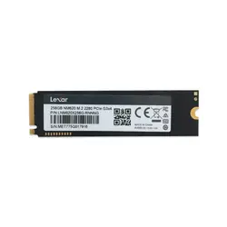 حافظه لکسار Lexar nm620 M.2 256GB SSD Stock - با گارانتی تا نوامبر 2023