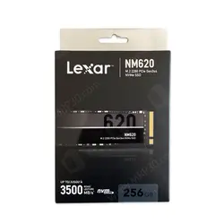 حافظه لکسار Lexar nm620 M.2 256GB SSD Stock - با گارانتی تا نوامبر 2023