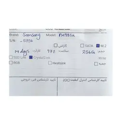 حافظه Samsung PM981 M.2 256GB SSD