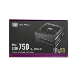 پاور 750 وات کولرمستر Cooler Master MWE Gold 750 Full Modular - کارکرده با گارانتی تا 10 فوریه 2025