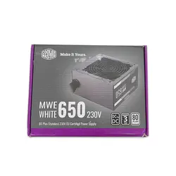 پاور 650 وات کولرمستر Cooler Master MWE White 650W 230V Stock-  با گارانتی تا آگوست 2024
