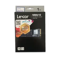 حافظه Lexar NM610 M.2 2280 NVMe 1TB SSD - کارکرده با گارانتی تا 10 مه 2022