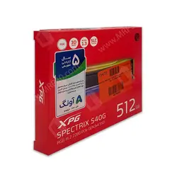 حافظه ADATA XPG M.2 SPECTRIX S40G 512GB RGB SSD - کارکرده با گارانتی آونگ