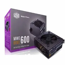 پاور 600 وات کولرمستر Cooler Master MWE BRONZE 600W Stock