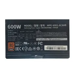 پاور 600 وات کولرمستر Cooler Master MWE BRONZE 600W Stock